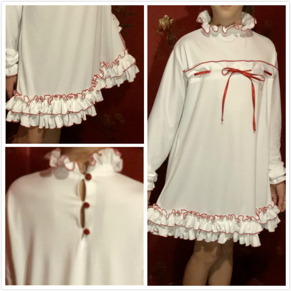 Christmas nightgown pajamas Christmas Santa Claus costume