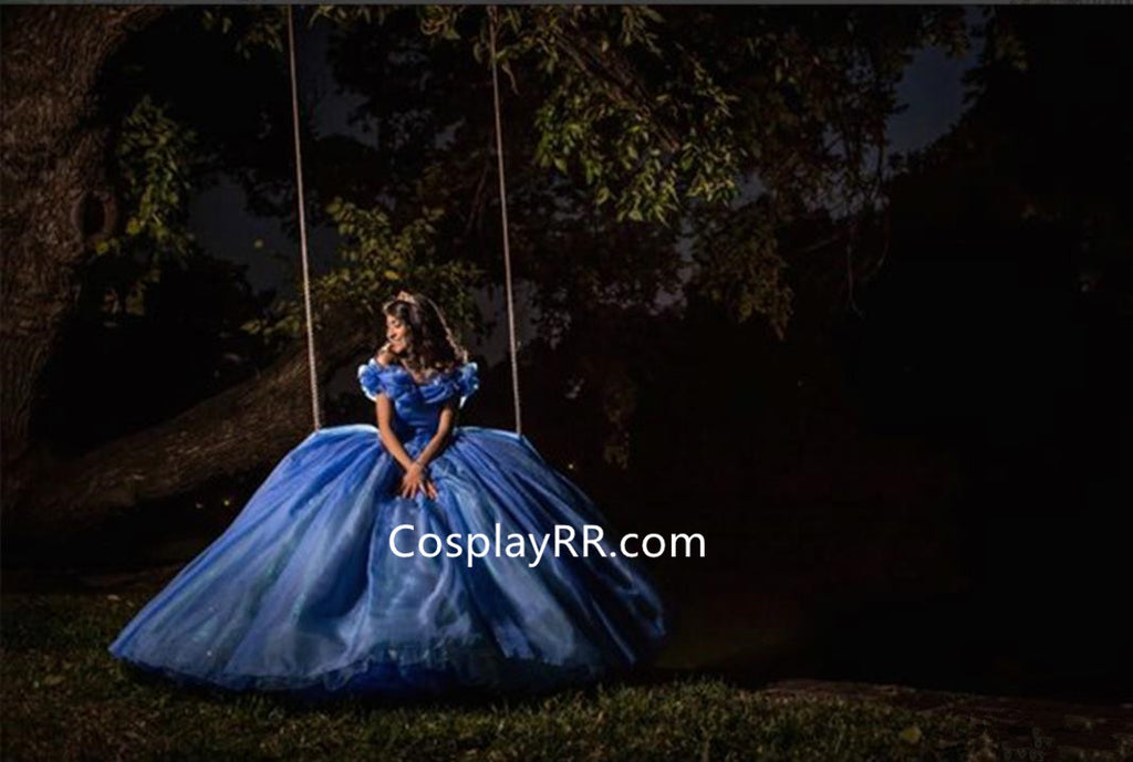 Movie 2015 New Cinderella Dress Costume for Sale – Cosplayrr Movie 2015 New Cinderella Dress Costume for Sale – Cosplayrr