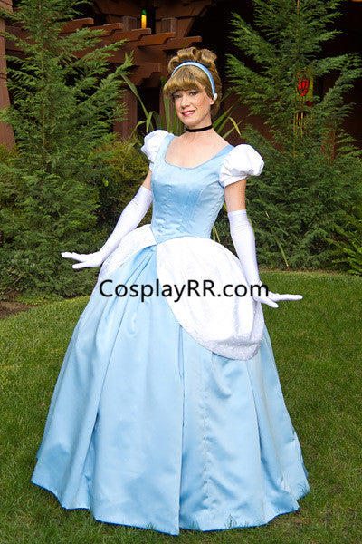 Cinderella dress cosplay costume cartoon for adult plus size