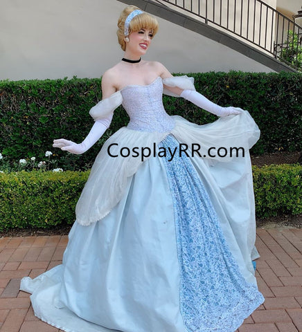 Cinderella dress cosplay costume for sale plus size