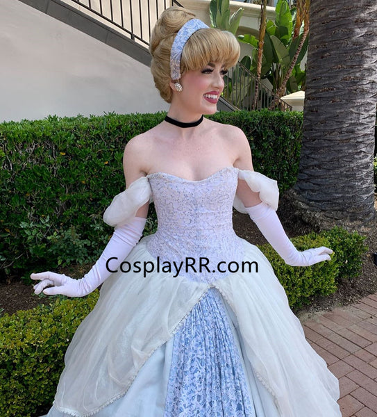 Cinderella dress cosplay costume for sale plus size