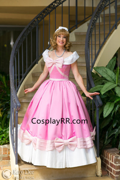 Cinderella pink dress for adult plus size Cosplayrr