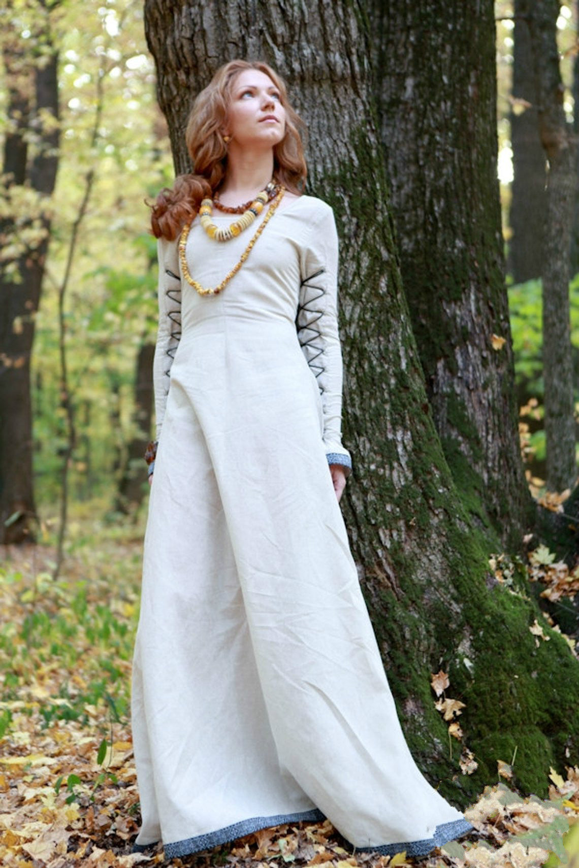 Classic Medieval Dress with Lacing Sunshine Janet