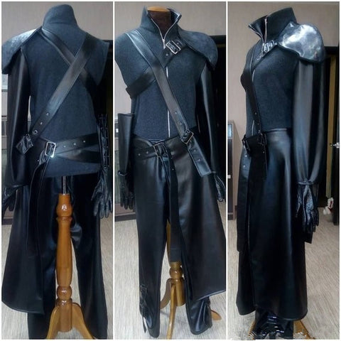 Cloud Strife cospay costume Jacket Vest Pants