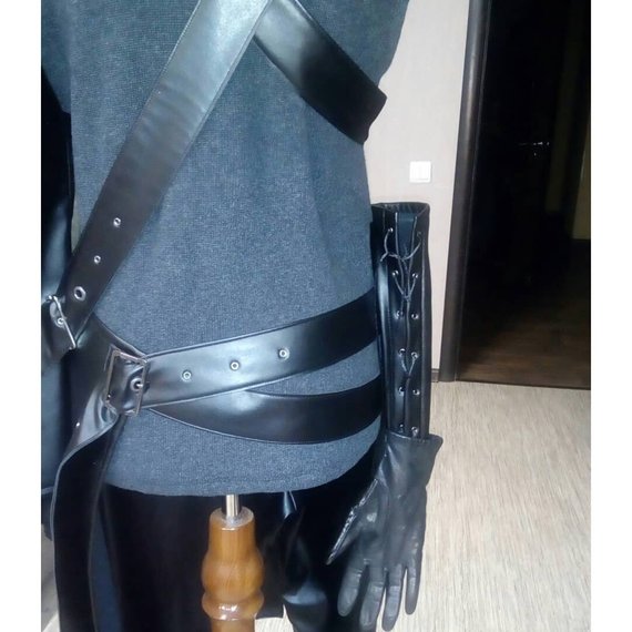 Cloud Strife cospay costume Jacket Vest Pants