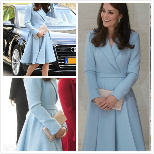 Cosplay Kate Middleton Blue dress