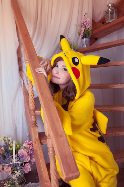 Custom Yellow mouse kigurumi pajama Costume for adult onesie