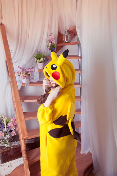 Custom Yellow mouse kigurumi pajama Costume for adult onesie