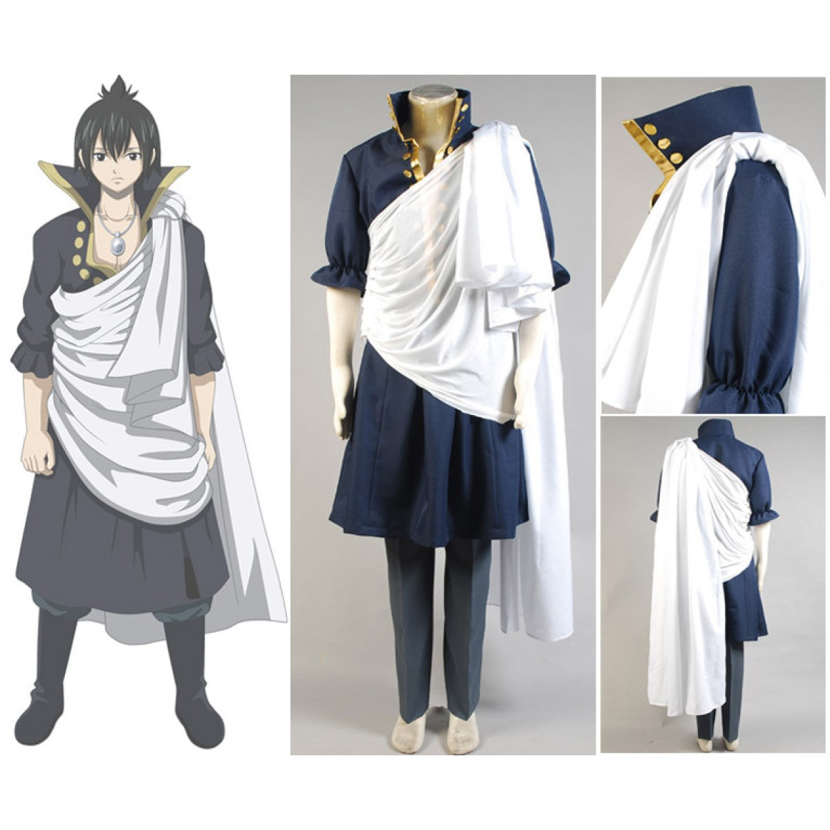 Custom Zeref Cosplay Costume for Adult