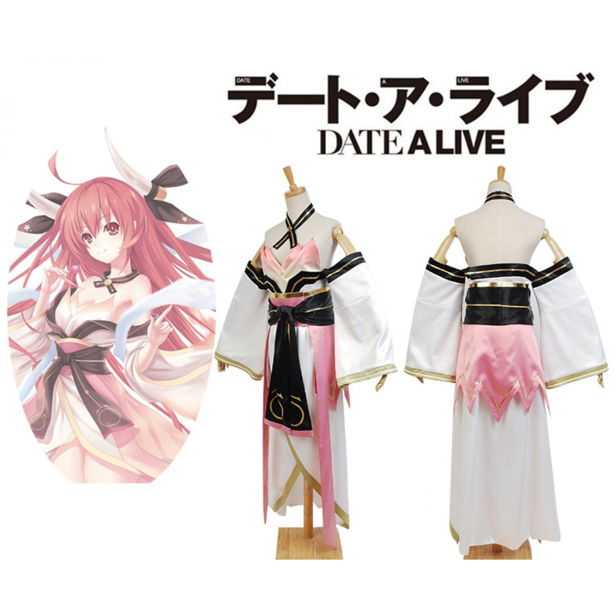 Date A Live Cosplay Kotori Itsuka Elohim Gibor Kimono Costume