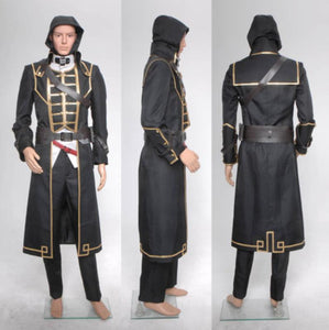 Dishonored Corvo Attano Costume Coat Vest Shirt Pants Belts