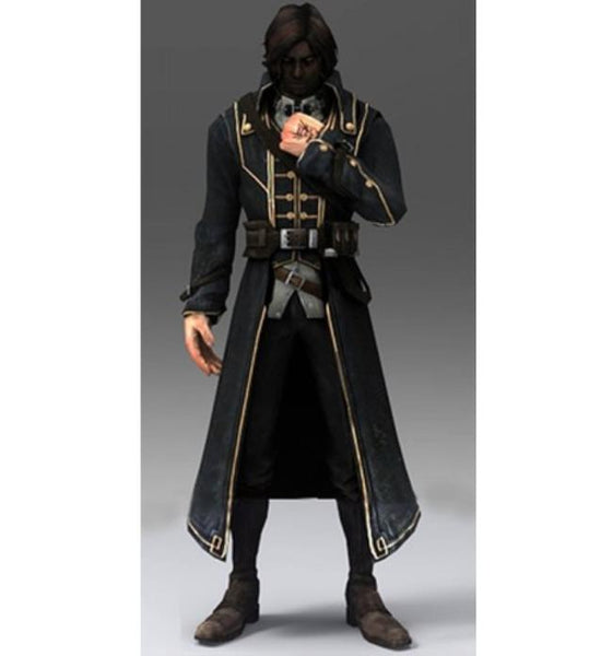 Dishonored Corvo Attano Costume Coat Vest Shirt Pants Belts