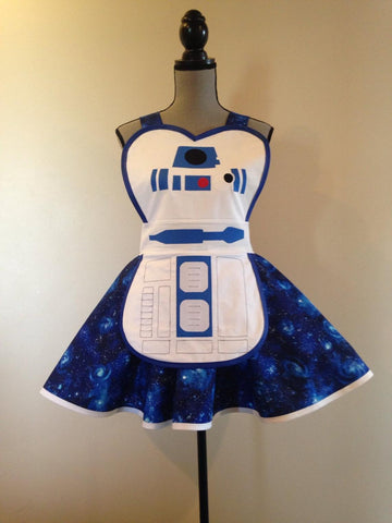 Droid apron costume retro apron plus size for child adult