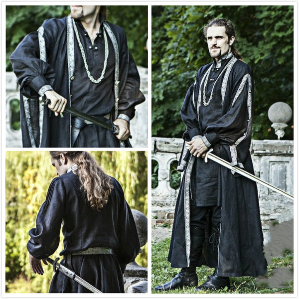Eastern Europe Medieval Warrior Costume for Male Female