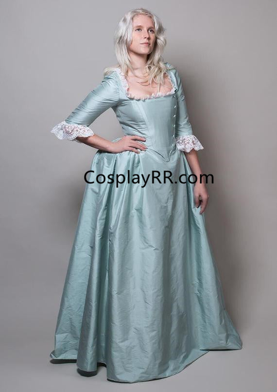 Eliza Schuyler Blue Colonial Dress Cosplay Costume – Cosplayrr