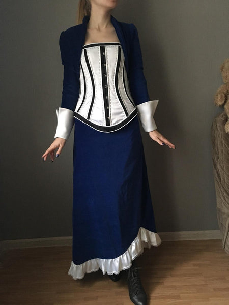 Elizabeth Bioshock Infinite Costume Cosplay dress for Adult
