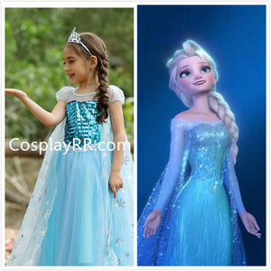 Elsa dress Princess costume for girls toddler – Cosplayrr