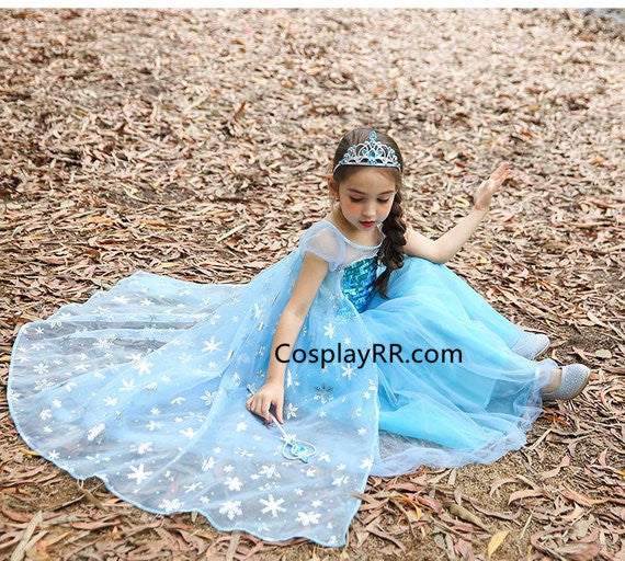 Elsa dress Princess costume for girls toddler