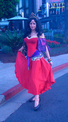 Esmeralda costume esmeralda red dress plus size