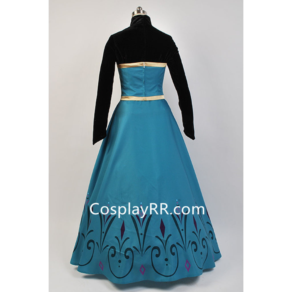 Frozen Elsa Coronation Dress Adult Costume with Cape – Cosplayrr