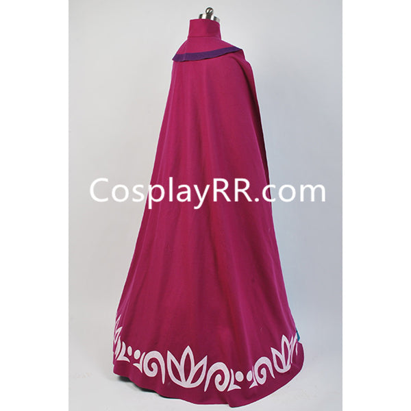 Frozen Elsa Coronation Dress Adult Costume with Cape