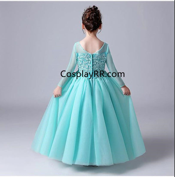Frozen Elsa Snow Queen dress Princess Costume for girls toddler