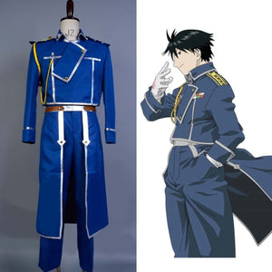 FullMetal Alchemist Cosplay Roy Mustang Costume Uniform Outfits