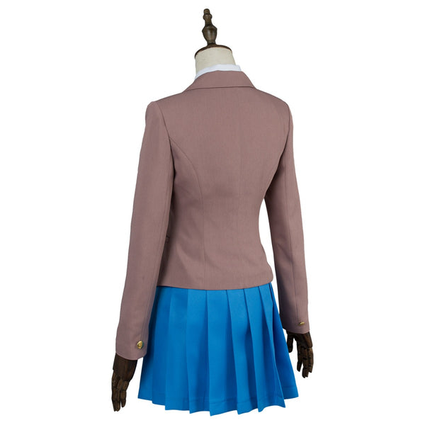 Galgame Doki Doki Literature Club DDLC Sayori Natsuki Yuri Monika Costume School Uniform
