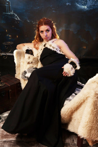 Game of Thrones Celtic Dress Viking Costume with Fur