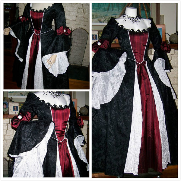 Gothic Renaissance Pirate Dress Cosplay Costume