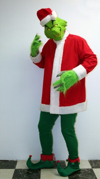 Grinch costume Jim Carrey Christmas Cosplay Costume