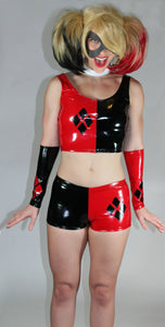 Harley Quinn Cropped Tank Top Shorts Costume Sale