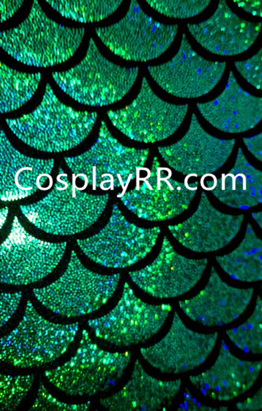 High Waist Fish Scale Mermaid Costume Tail Skirt Halloween Costume