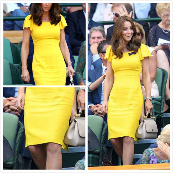 How to Dress like Cosplay Kate Middleton yellow dress