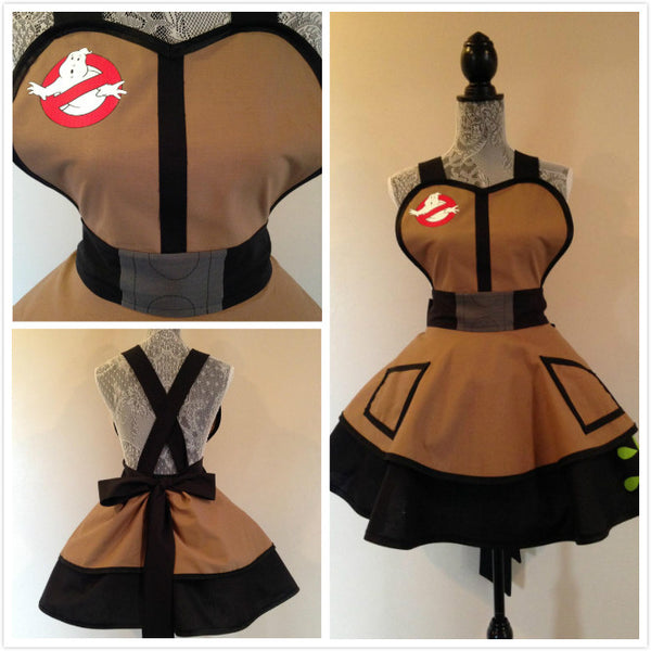 Inspired by Ghost Busters Cosplay Apron Retro Apron Costume