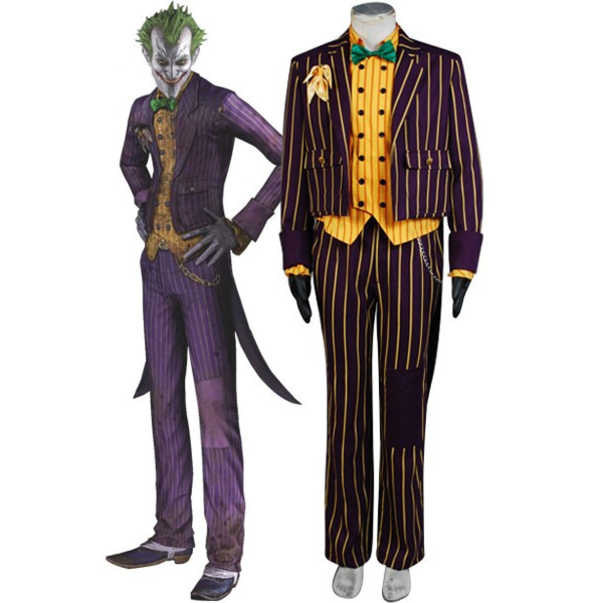 Joker Costume Coat Suit Outfit