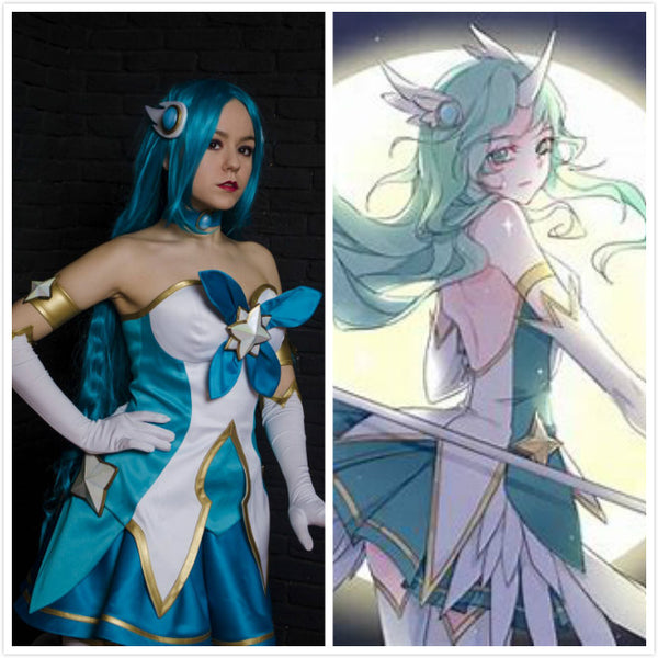 LoL Star Guardian Soraka Costume League of Legends Soraka Halloween Costume Outfit