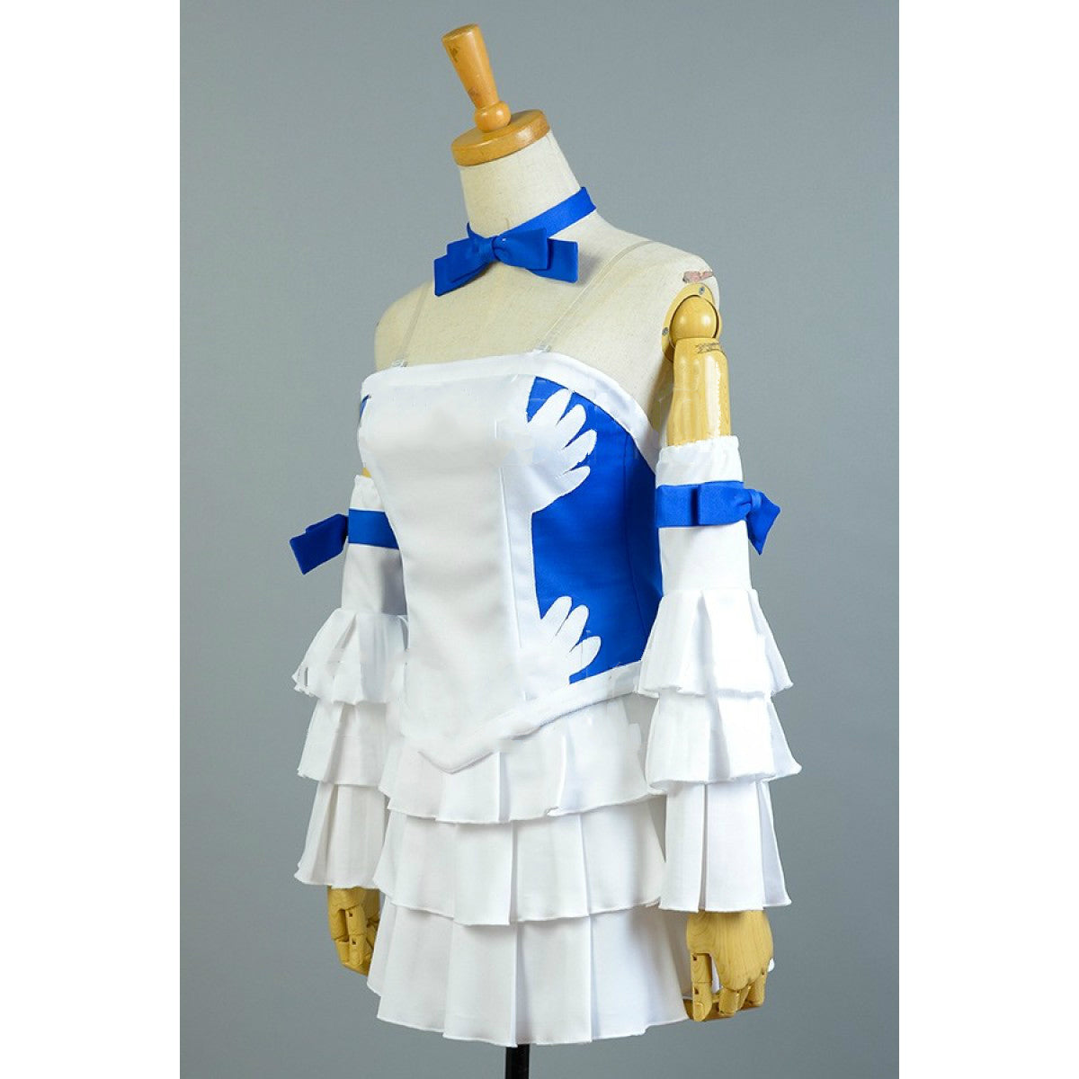 sachin and babi light blue dress Lucy Heartfillia Cosplay Costume – Cosplayrr