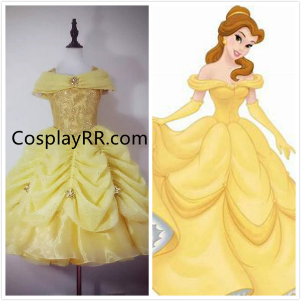 Luxury Beauty and Beast Belle dress for girl and toddler