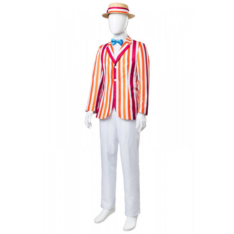 Mary Poppins Bert Dick Van Dyke Hat Suit Costume for Adults