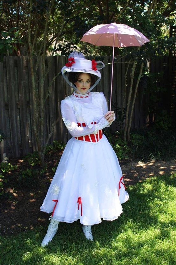 Mary Poppins Costume Outfits Cosplay Dress plus size halloween costume Cosplayrr