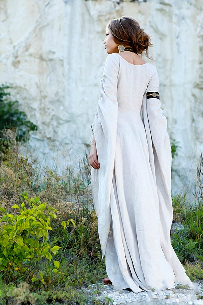 Medieval Renaissance Dress Linen Chemise Archeress Costume Cosplayrr