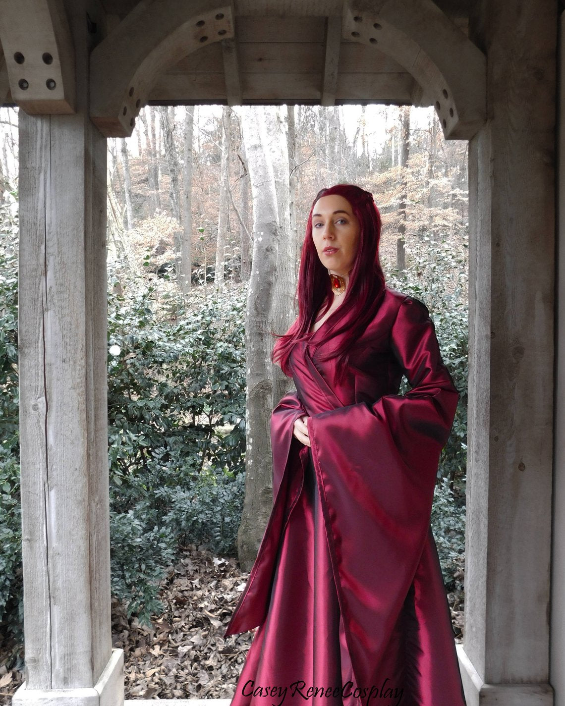 Melisandre Costume UK Cosplay Dress Red medieval dress