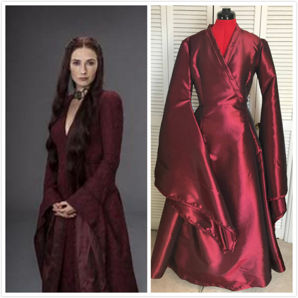 Melisandre Costume UK Cosplay Dress Red medieval dress