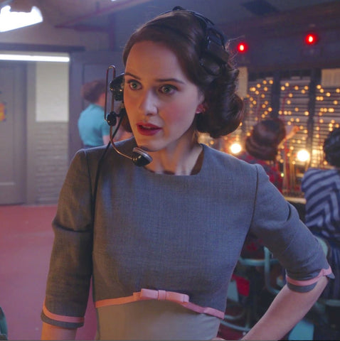 Mrs Maisel Costume Grey Pencil dress