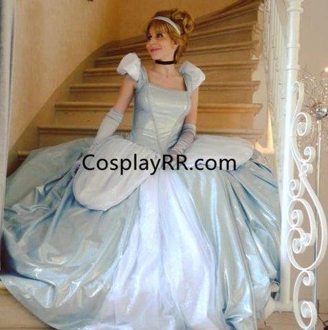 New Cinderella light blue dress for adult plus size