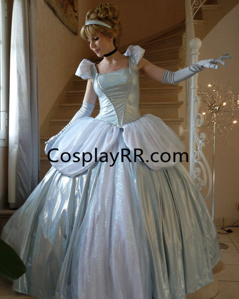 New Cinderella light blue dress for adult plus size