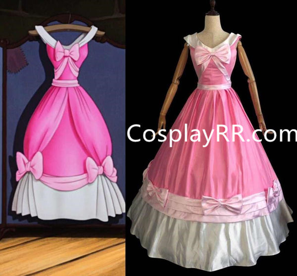 New Cinderella pink dress cartoon style for adults plus size
