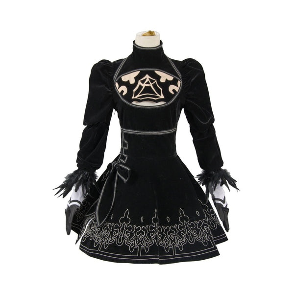 NieR:Automata 2B costume Black Dress Outfits