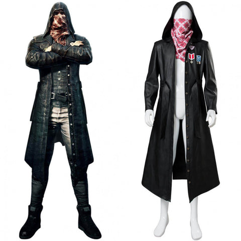 PUBG Playerunknown's Battlegrounds costume black trench coat